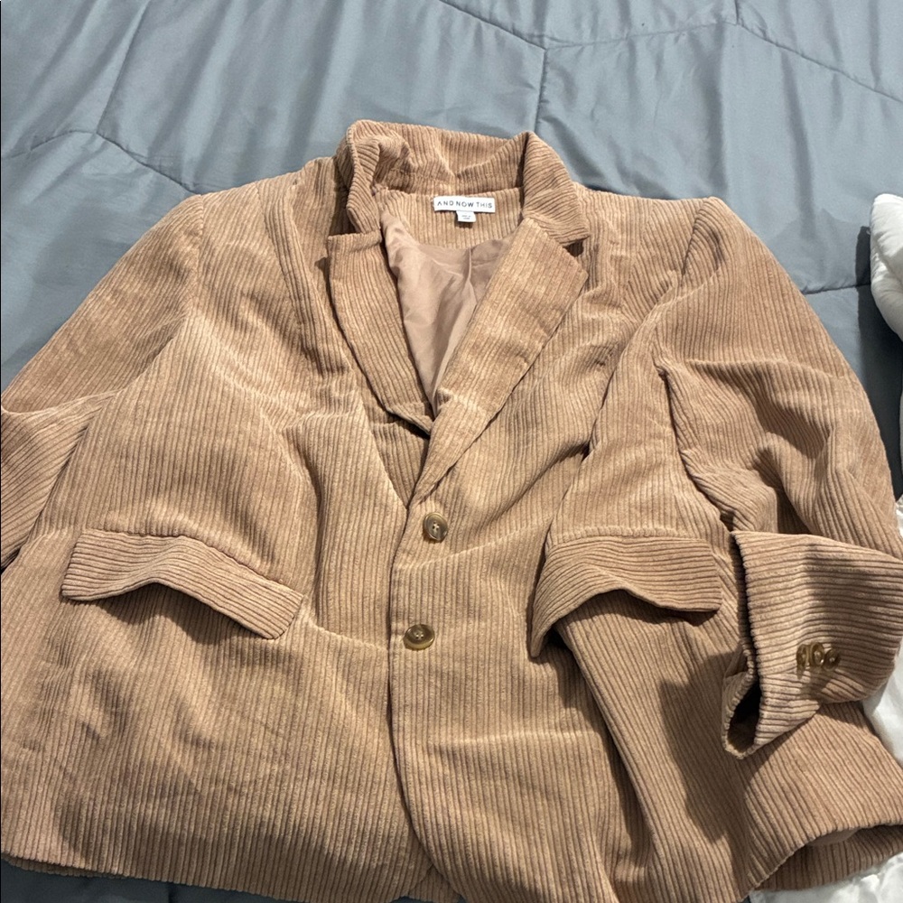 Tan Corduroy Women's Blazer